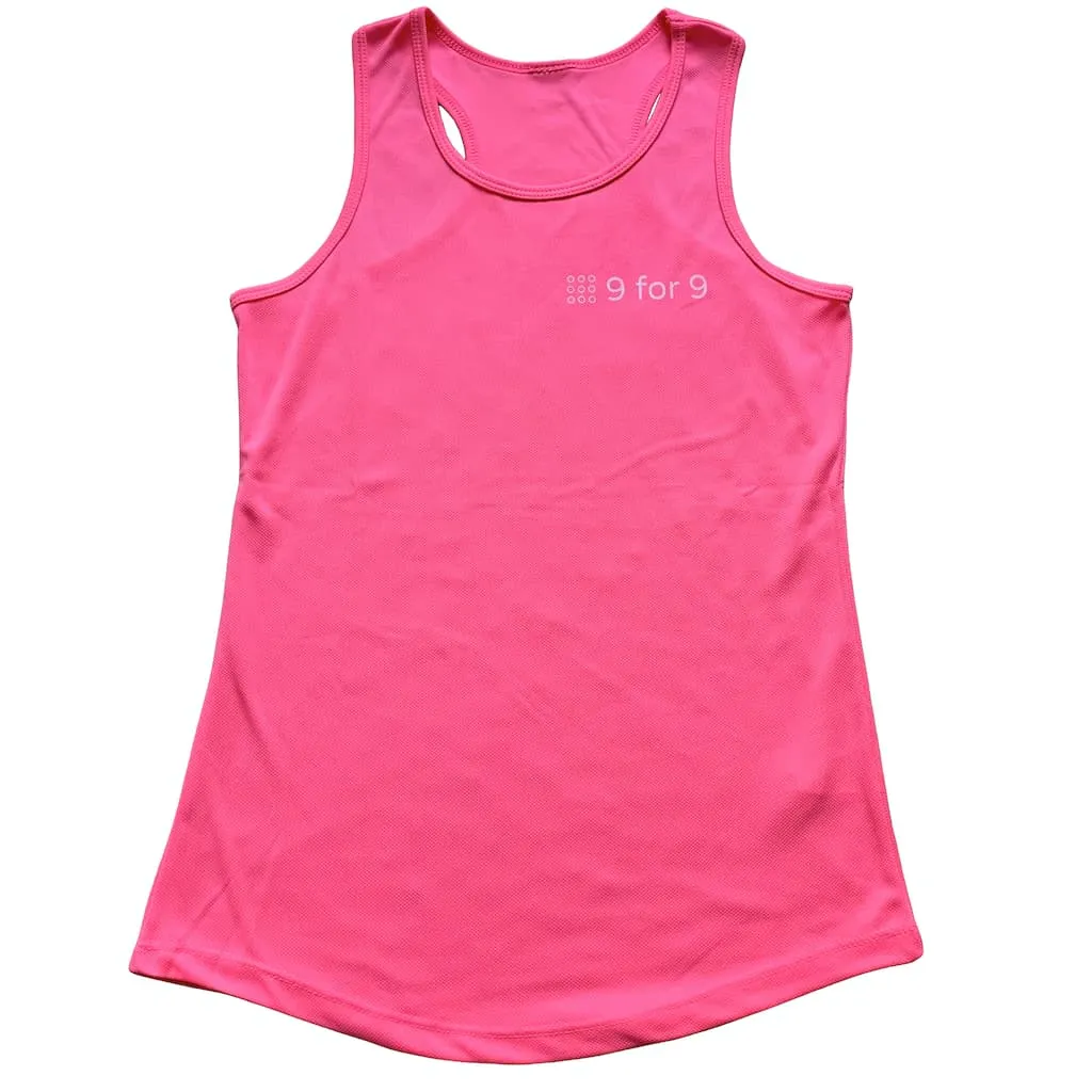 9 for 9 Women's Racerback Sports Tank