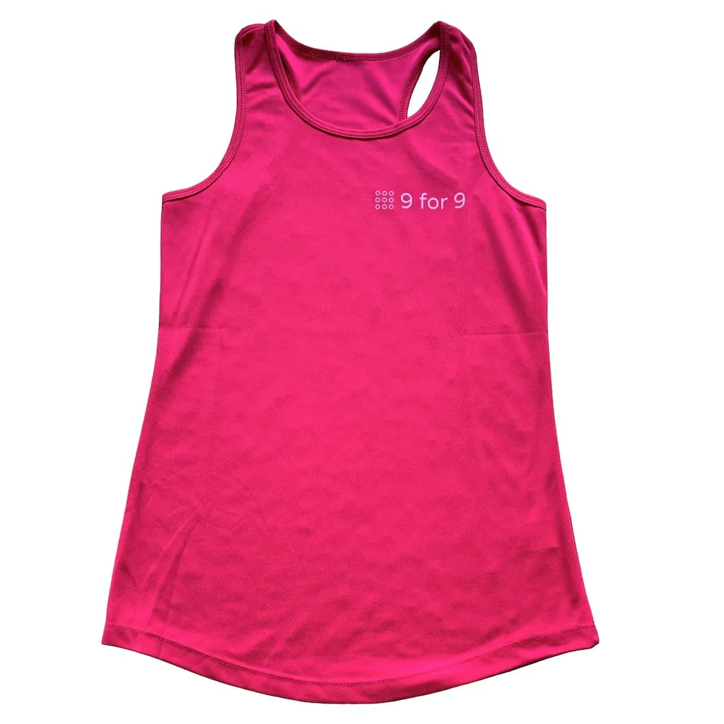 9 for 9 Women's Racerback Sports Tank