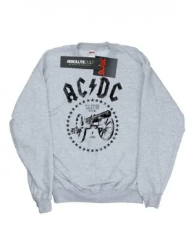 AC/DC Mens We Salute You Cannon Cotton Sweatshirt