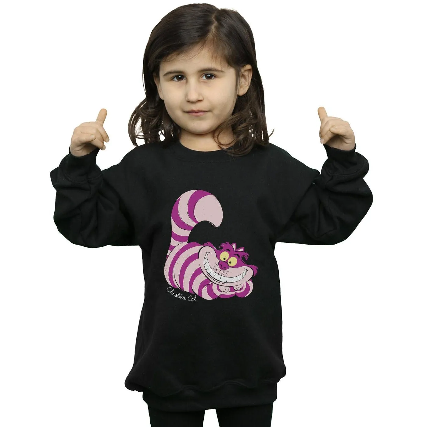 Alice In Wonderland Girls Cheshire Cat Sweatshirt