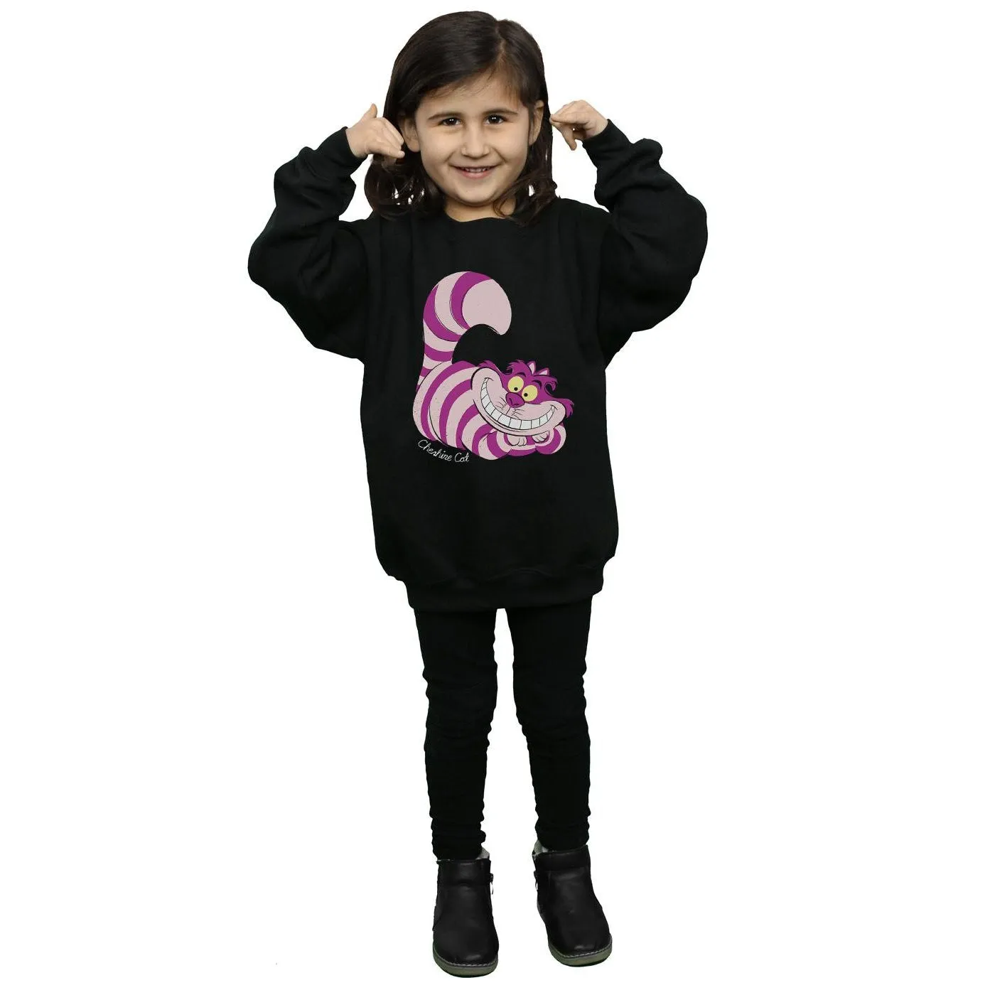 Alice In Wonderland Girls Cheshire Cat Sweatshirt