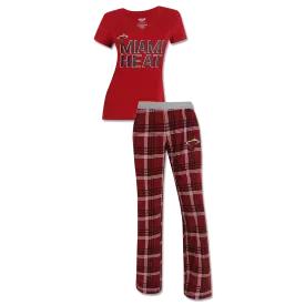 Concepts Sports Miami HEAT Ladies Tiebreaker Sleep Set