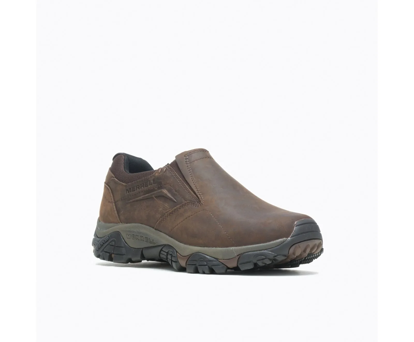 Men's Merrell Moab Adventure Moc Color: Dark Earth (WIDE WIDTH)