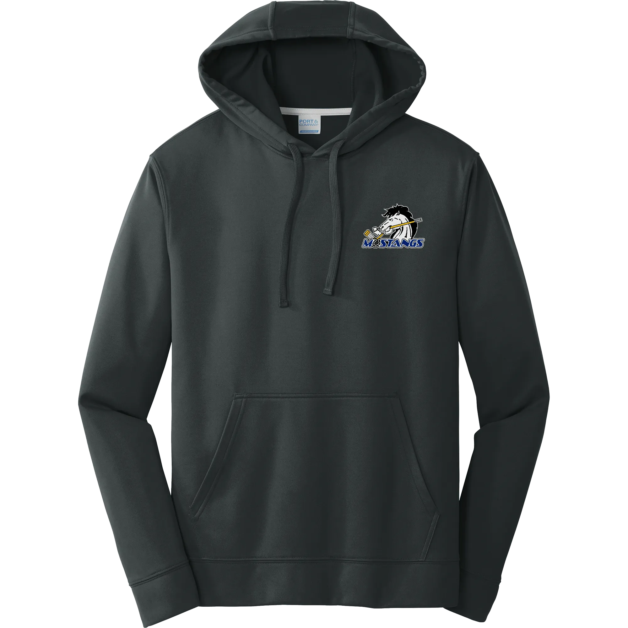 Mid-State Mustangs Performance Fleece Pullover Hooded Sweatshirt