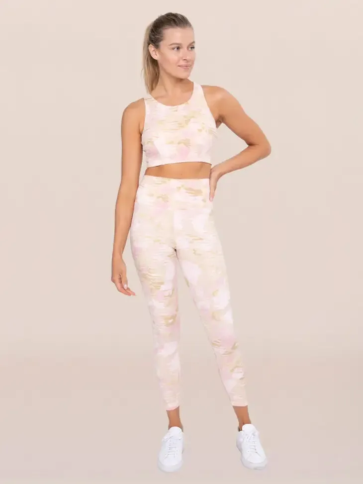 Pink Lemonade Sweetheart Highwaist Capri Leggings