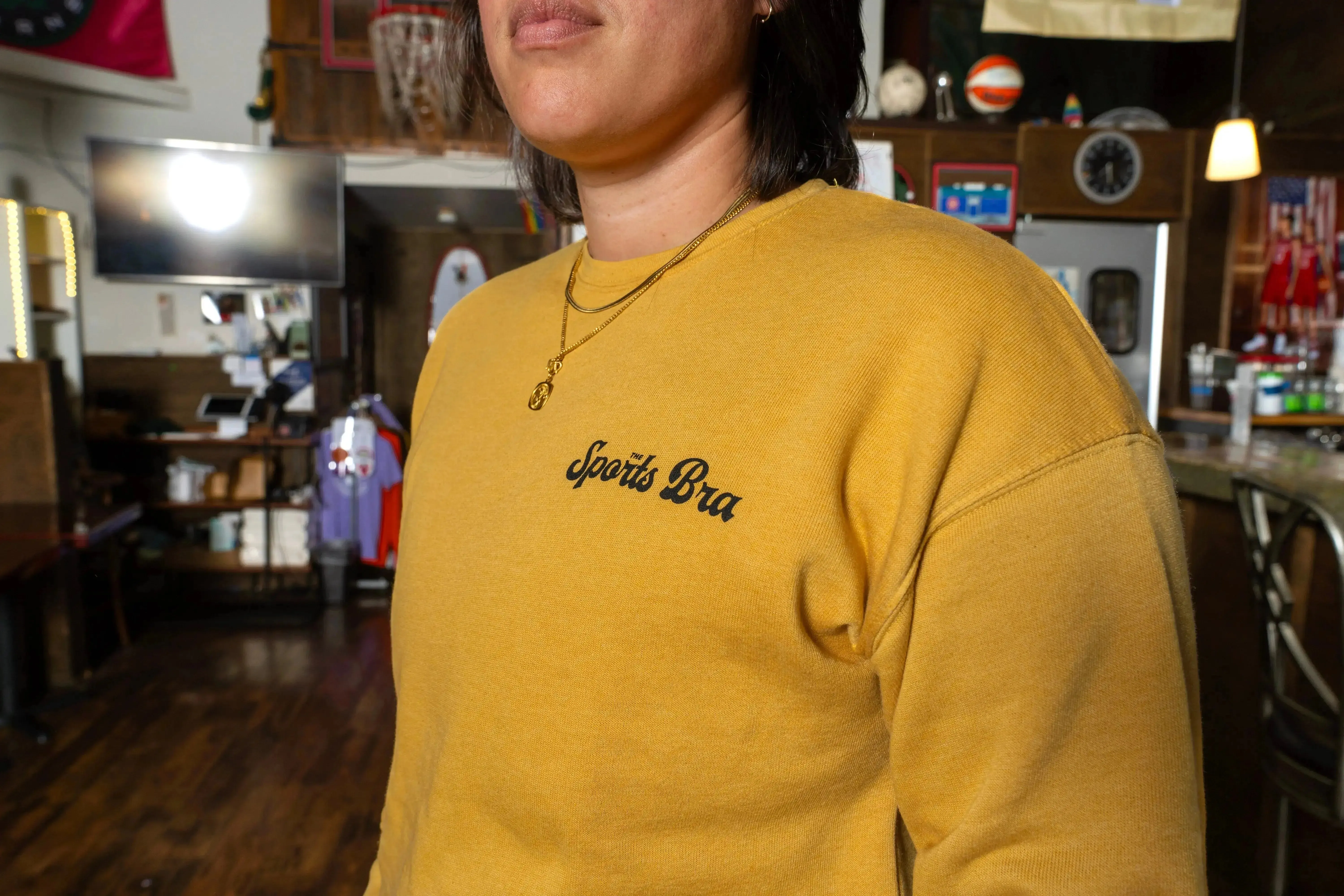 The Sports Bra Crewneck Sweatshirt (Heather Mustard)