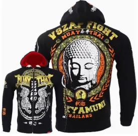 Vszap VTHJ015 Muay Thai Boxing Zip Up Hoodie Long Sleeve XS-3XL