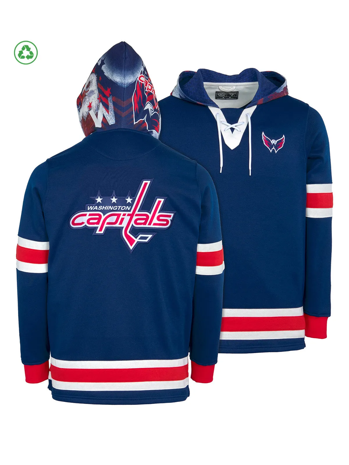 Washington Capitals Lace-Up Hoodie