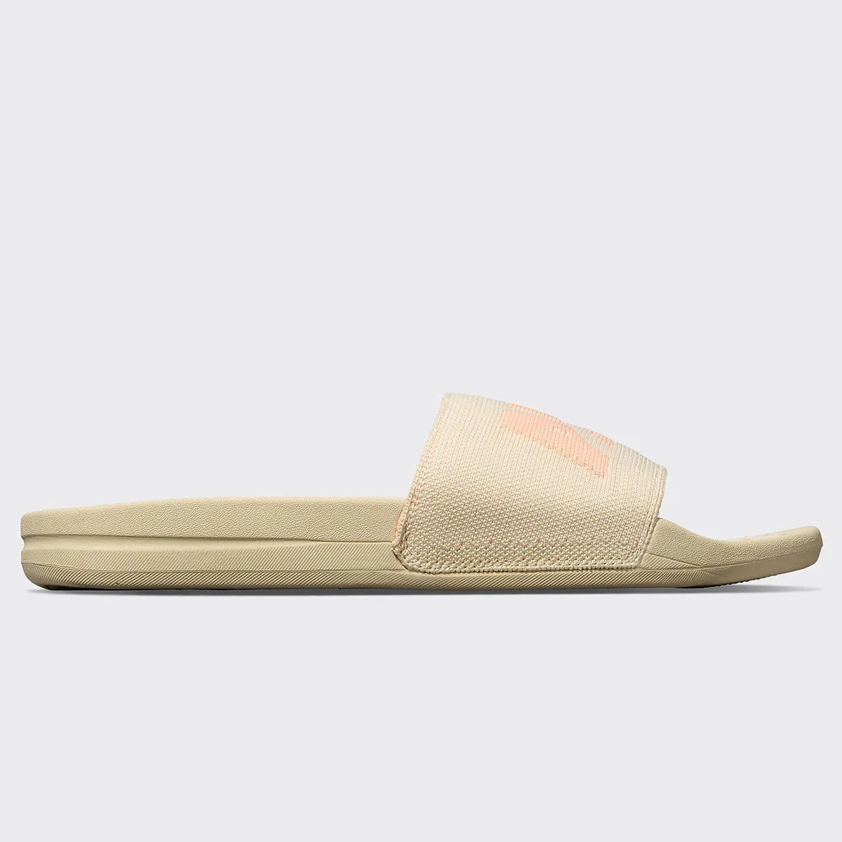 Women's Big Logo TechLoom Slide Vanilla / Neon Peach