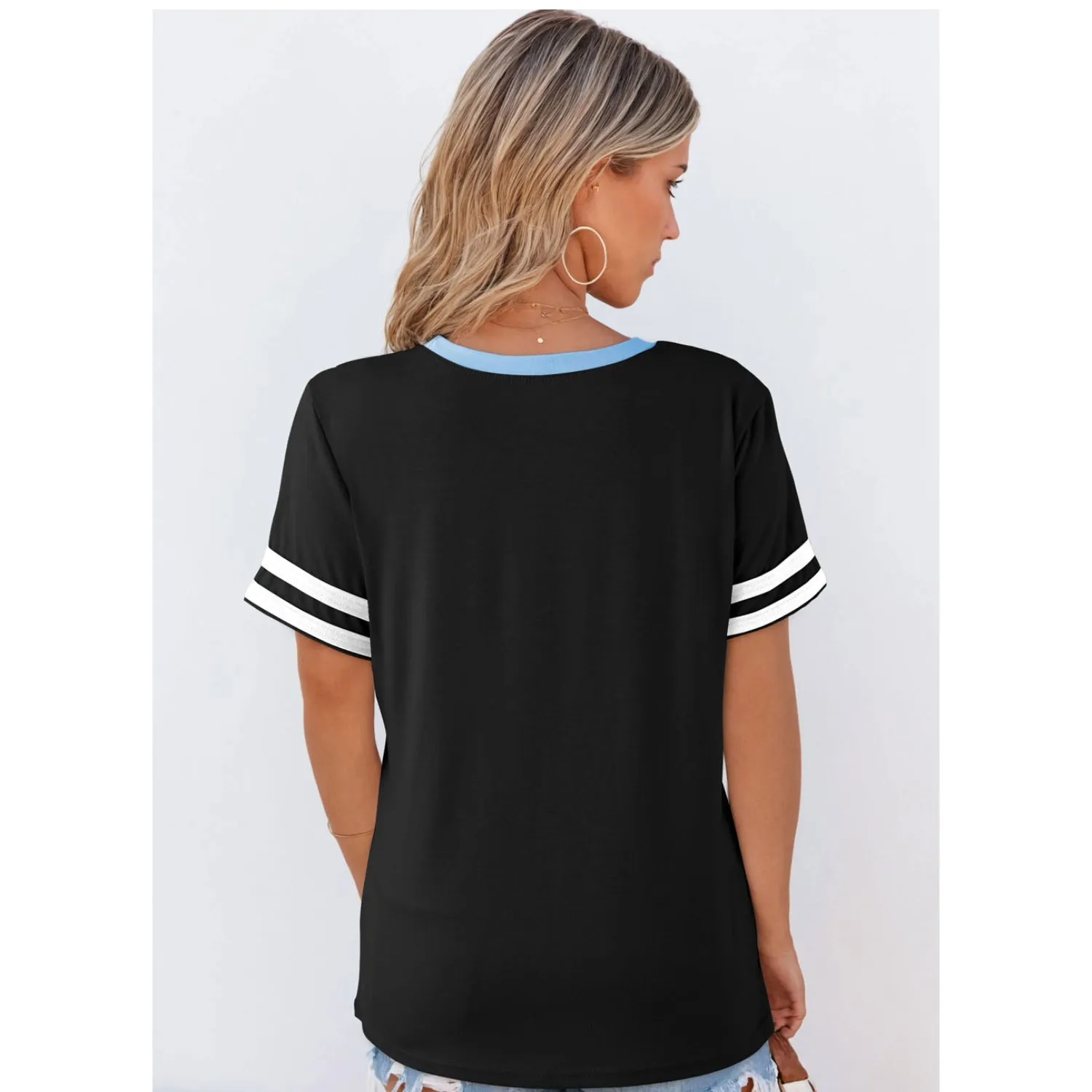 Women's Ultra Light Short Sleeve Tee - Crewneck Summer Tops