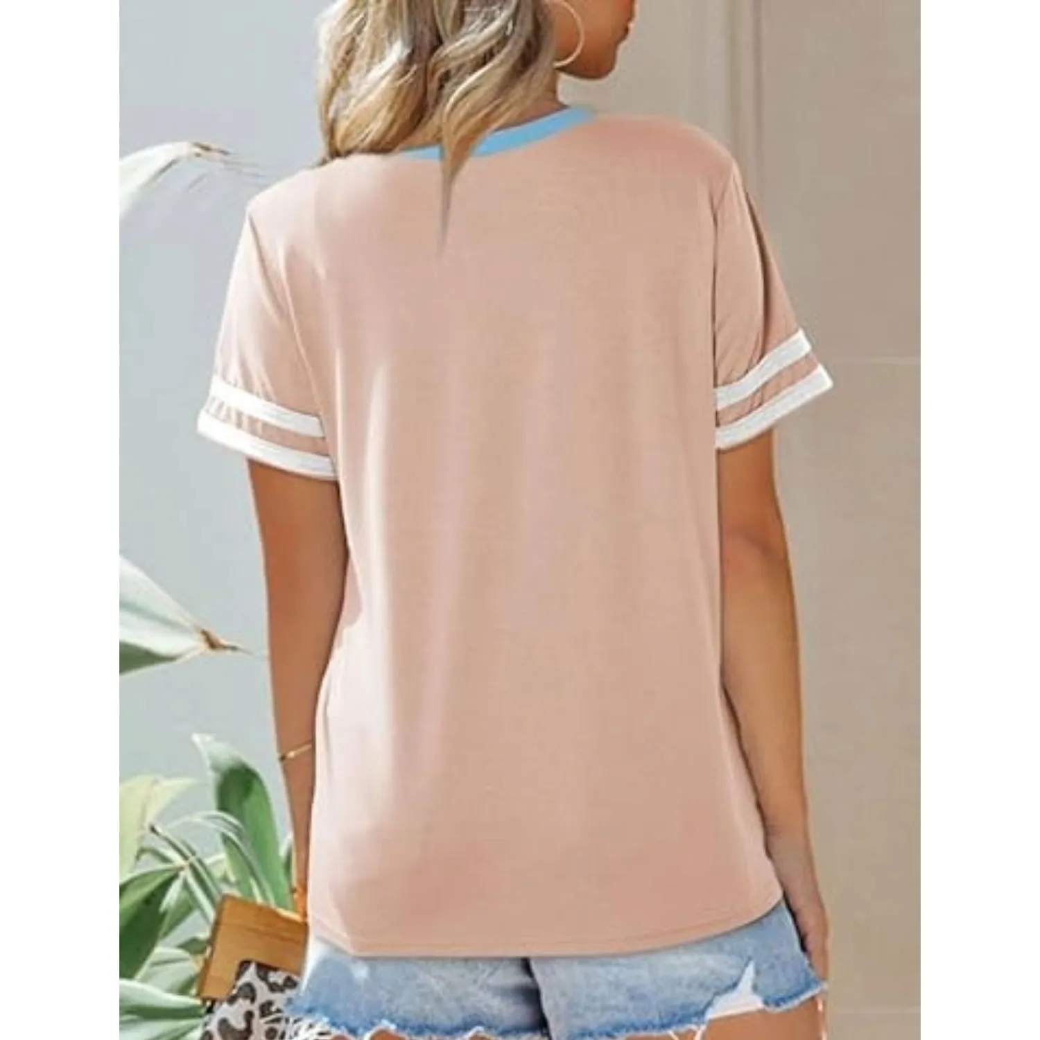 Women's Ultra Light Short Sleeve Tee - Crewneck Summer Tops